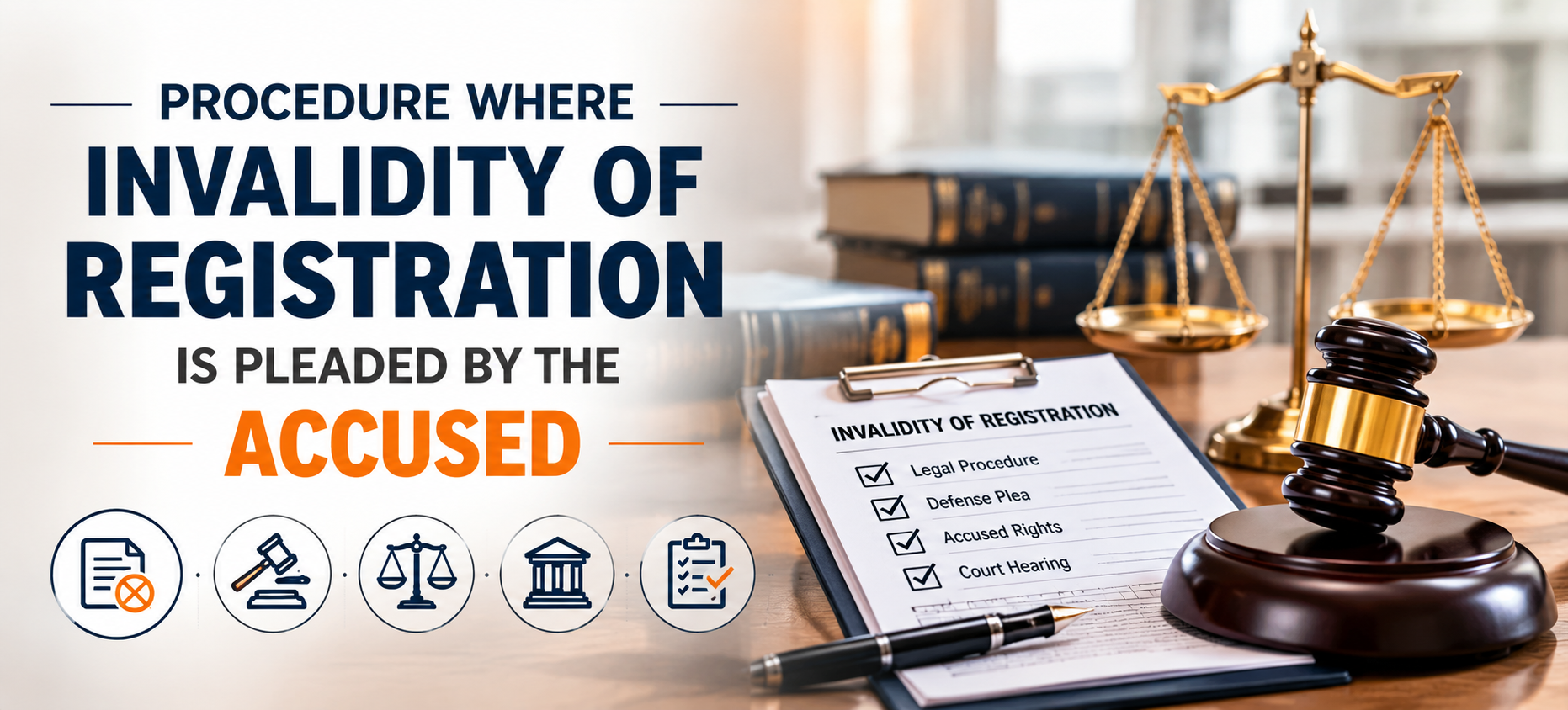 Procedure Where Invalidity of Registration is Pleaded by the Accused
