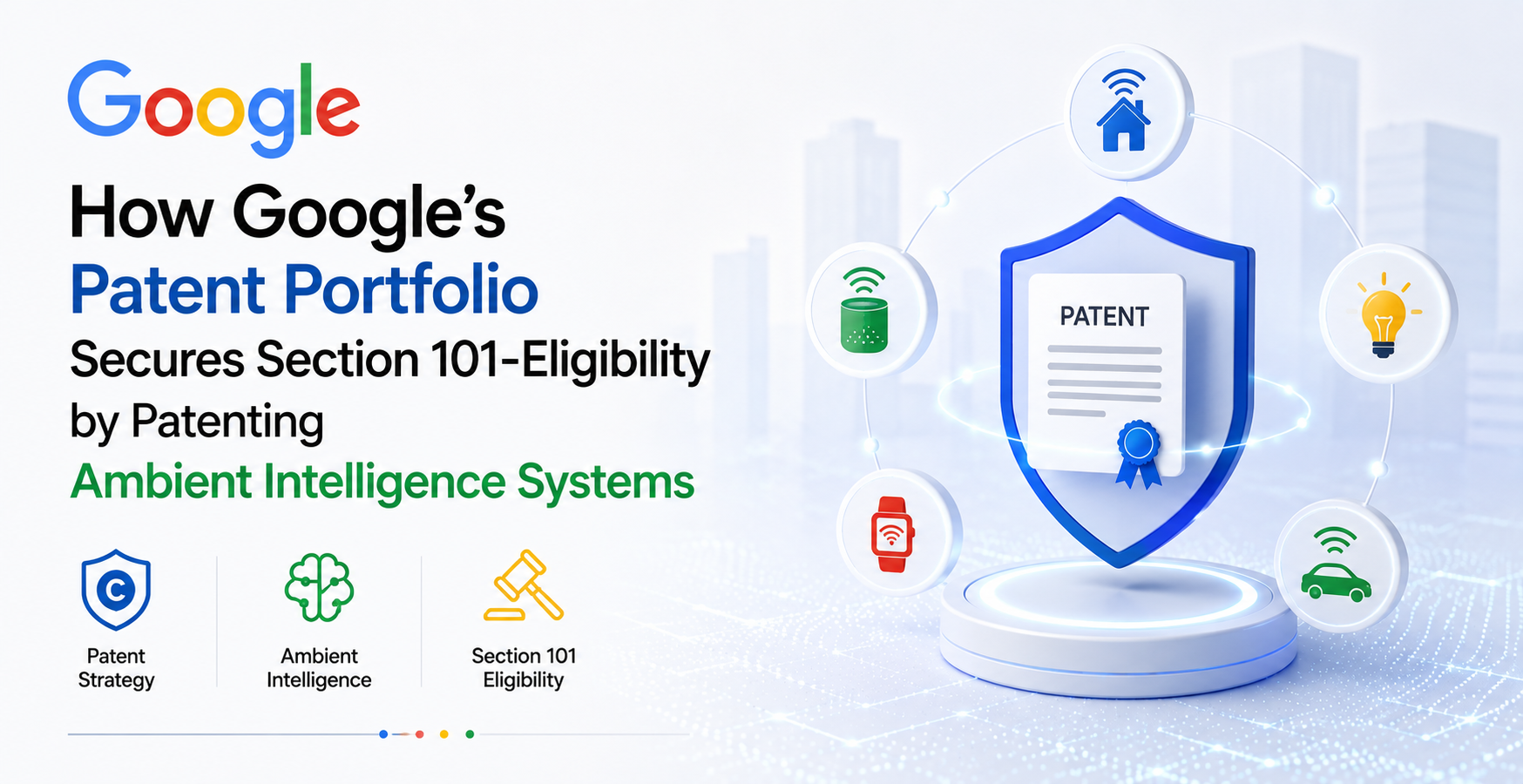 How Google’s Patent Portfolio Secures Section 101-Eligibility by Patenting Ambient Intelligence Syst