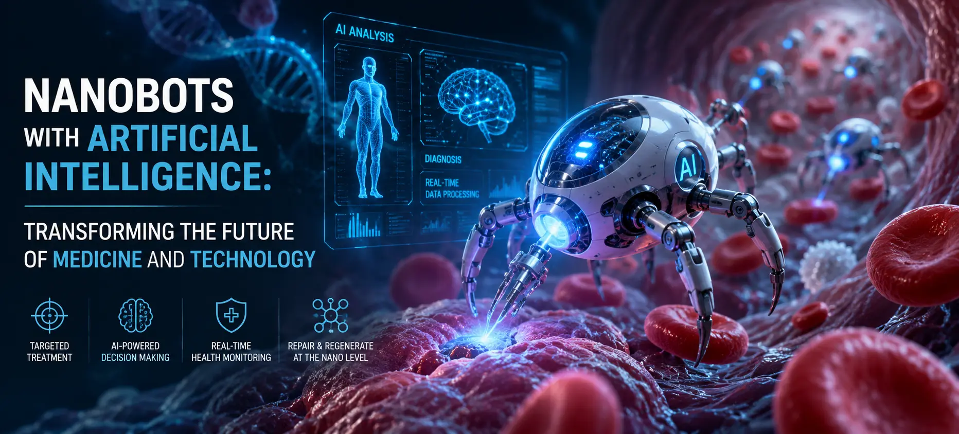 NANOBOTS WITH ARTIFICIAL INTELLIGENCE: TRANSFORMING THE FUTURE OF MEDICINE AND TECHNOLOGY
